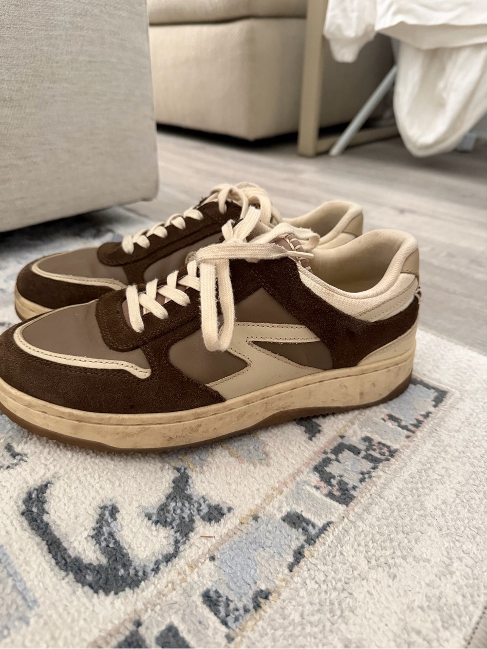 Rag & Bone Retro Tennis Sneakers in Mushroom